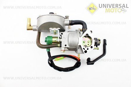 Газовый карбюратор LPG (пропан-бутан) для генераторов 4-6кВт (механизм рычажный). JING LONG (Мотоблочный двигатель 177F/188F / UM6090-V02)