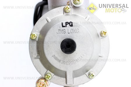 Газовый карбюратор LPG (пропан-бутан) для генераторов 4-6кВт (механизм рычажный). JING LONG (Мотоблочный двигатель 177F/188F / UM6090-V02)