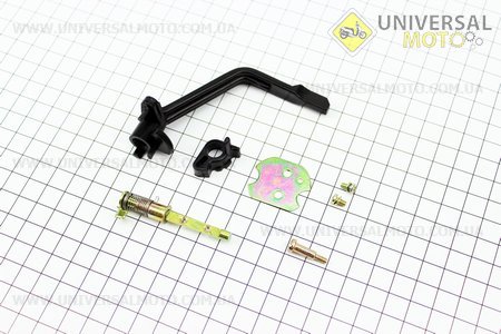 Важіль перемикання режимів газового карбюратора 4-6кВт, комплект 9шт 173F / 177F / 182F / 188F / 190F. JING LONG (Запчастини на мотоблок з двигуном 177F и 188F / UM6090-V22)