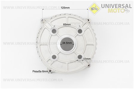 Кришка генератору передня 1,9-2кВт. Китай (Запчастини на генератор / UM6090-V60)