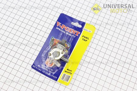 Кран бака топливного М10, правый на блистере. Китай (Мотоблочный двигатель 168F / UM6090-V78)