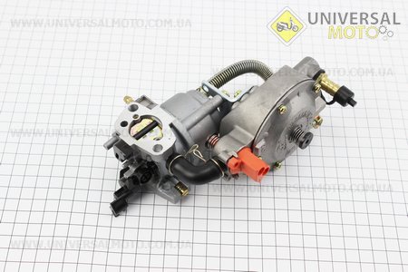 Газовый карбюратор LPG (пропан-бутан) для генераторов 1,6-3кВт (механизм рычажный) с переключателем, КАЧЕСТВО. JING LONG (Мотоблочный двигатель 168F / UM6090-V79)