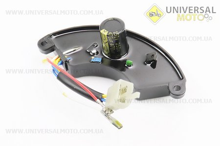 Реле напруги (однофазне) 4-6кВт (250V 470μF). Китай (Запчастини на генератор / UM6091-V45)