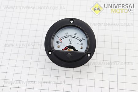 Вольтметр 0-300V (круглий D=52мм) 2-6кВт. Китай (Запчастини на генератор / UM6091-V56)