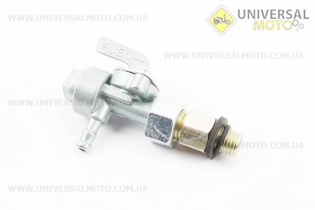 Кран бака паливного М10, зандній з перехідником. Китай (Запчастини на генератор / UM6091-V88)