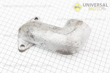 Коліно (труба) глушника ZS1100. Китай (Запчастини на мінітрактор з двигуном ZS1100 / UM6100-V10)