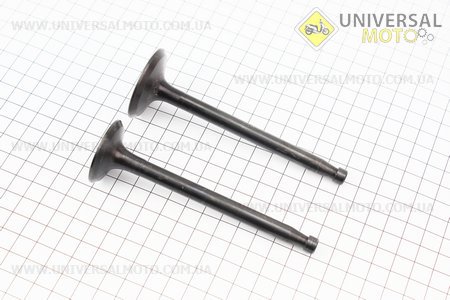 Клапан впускний (h-120; D-42; d-8,9), випускний (h-120; D-36; d-8,9) комплект ZS1100. Китай (Запчастини на мінітрактор з двигуном ZS1100 / UM6100-V12)