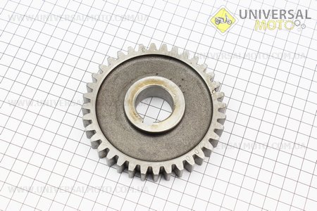 Шестерня пускового валу Z=36, d=30мм ZS1100. Китай (Запчастини на мінітрактор з двигуном ZS1100 / UM6100-V57)