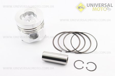 Поршневий комплект (поршень, кільця, палець) ZH1105 105мм STD (форкамера "Конус"), ZUBR - Z-250. Китай (Запчастини на мінітрактор з двигуном ZS1100 / UM6101-V06)