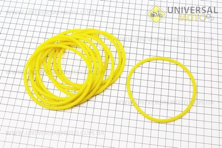 Кільце (манжет) ущільнювальне гільзи 105мм, жовті комплект 10шт ZH1105. Китай (Запчастини на мінітрактор з двигуном ZS1100 / UM6101-V10)