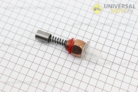 Датчик тиску оливи ZS1100, мідний корпус. Китай (Запчастини на мінітрактор з двигуном ZS1100 / UM6101-V26)