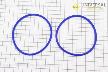 Кільце (манжет) ущільнювальне гільзи 100мм, сині комплект 2шт ZS1100. Китай (Запчастини на мінітрактор з двигуном ZS1100 / UM6101-V35)