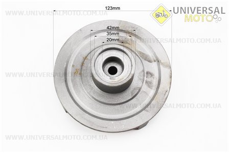 Крыльчатка диаметром внешний 120мм, под вал диаметром 20мм 3". Китай (Мотопомпа / UM6110-V04)
