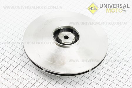 Робоче колесо (крильчатка) D=160мм, під вал d=20мм, 6 лопаток, алюміній. Китай (Запчастини до мотопомпи / UM6110-V44)