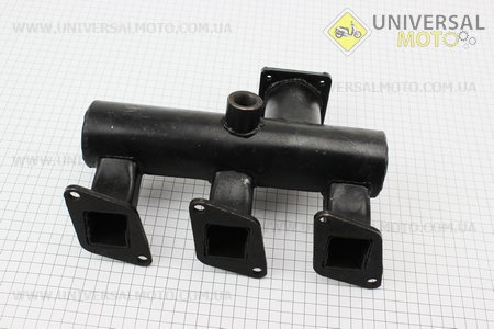 Колектор впускний під 4 болта (LL380B-07001). Китай (Запчастини на трактор з двигуном KM385BT / UM6140-V19)