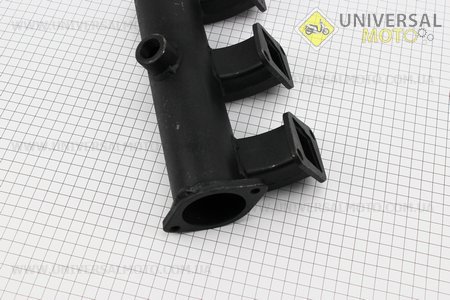 Колектор впускний під 2 болта (LL380B-07001). Китай (Запчастини на трактор з двигуном KM385BT / UM6141-V02)