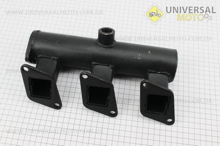 Колектор впускний під 2 болта (LL380B-07001). Китай (Запчастини на трактор з двигуном KM385BT / UM6141-V02)