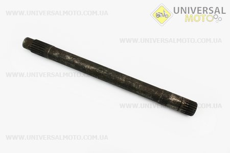 Вал L = 377мм, Z = 19/19 DongFeng 354/404 (300.37.134-1). Китай (Запчастини на мінітрактор Донг Фенг / UM6151-V08)