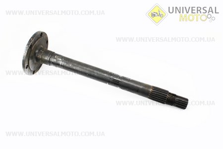 Вал піввісь L = 650мм, Z = 16 DongFeng 354/404 (300.39.103-3). Китай (Запчастини на мінітрактор Донг Фенг / UM6151-V16)