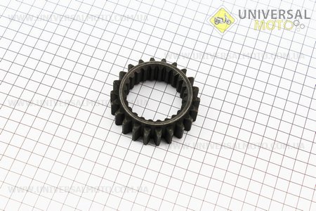 Шестерня 1 передачі проміжного валу КПП Z = 22/24 DongFeng 354/404 (300.37.137-1). Китай (Запчастини на мінітрактор Донг Фенг / UM6152-V20)