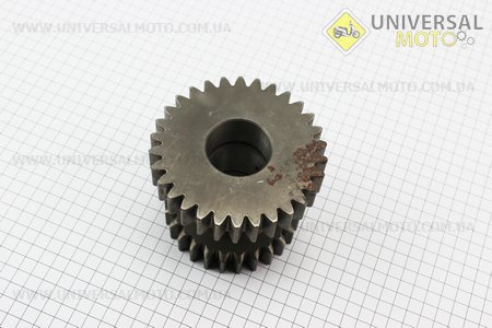 Шестерня проміжна валу відбору потужності (540/1000) Z = 26/30 DongFeng 354/404 (400B.41.106). Китай (Запчастини на мінітрактор Донг Фенг / UM6152-V32)