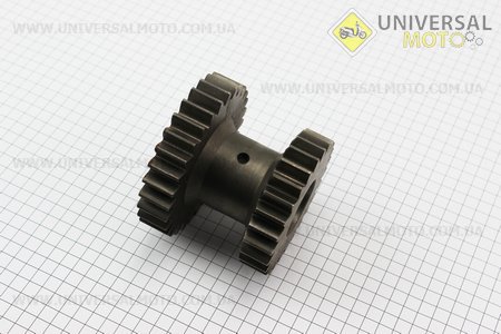 Шестерня проміжна валу відбору потужності (540/1000) Z = 26/30 DongFeng 354/404 (400B.41.106). Китай (Запчастини на мінітрактор Донг Фенг / UM6152-V32)