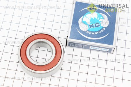 Подшипник шариковый 6205-2RS (25x52x15), ИНДИЯ. KG (Минитрактор DongFeng / UM6153-V12)