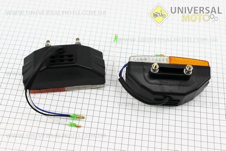 Фара передня (габарит / поворот) комплект 2шт DongFeng. Китай (Запчастини на мінітрактор Донг Фенг / UM6153-V28)