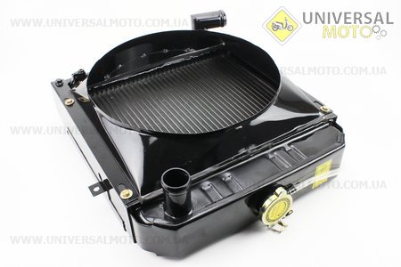 радіатор алюмінієвий L-410; H-460; W-150мм DongFeng 244/240 (200.00.032). Китай (Запчастини на мінітрактор Донг Фенг / UM6153-V66)