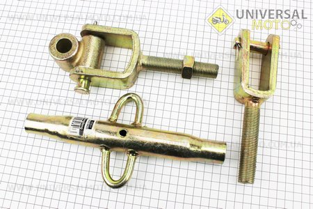 Тяга навісного механізму верхня L=460-600см, d1=16мм, d2=20мм, DongFeng 244/240, Foton 240/244, Jinma 240/244. Китай (Запчастини на мінітрактор Донг Фенг / UM6153-V69)