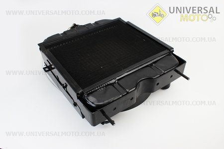 радіатор латуннийL-410; H-460; W-150мм DongFeng 244/240 (200.00.032). Китай (Запчастини на мінітрактор Донг Фенг / UM6153-V81)