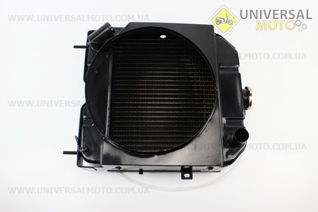 радіатор латуннийL-410; H-460; W-150мм DongFeng 244/240 (200.00.032). Китай (Запчастини на мінітрактор Донг Фенг / UM6153-V81)