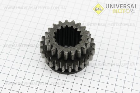 Шестерня 1 і 2 передачі Z = 19/25 Foton 244, ДТЗ 244, Jinma 244/264. Китай (Запчастини на мінітрактор Foton / UM6170-V87)