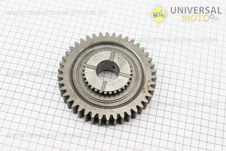 Шестерня відома валу відбору потужності Z = 32/42 Foton 244, ДТЗ 244, Jinma 244/264. Китай (Запчастини на мінітрактор Foton / UM6170-V95)