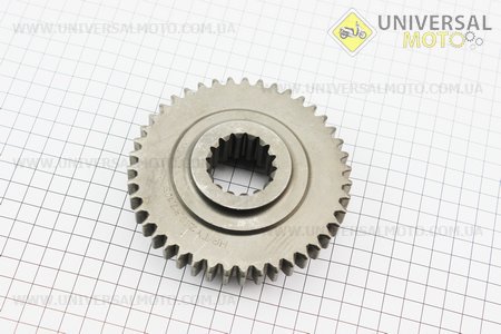 Шестерня підвищеної / зниженої передачі рухуа Z = 43 Foton 244, ДТЗ 244, Jinma 244/264 (250.37.103). Китай (Запчастини на мінітрактор Foton / UM6171-V06)