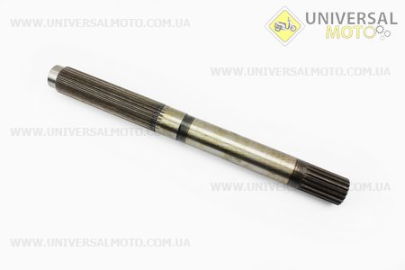 Вал первичный КПП длинной 437мм, Z=18/26 Foton 354/404, ДТЗ 504 (FT300.37B.021a). Китай (Минитрактор Foton и Минитрактор Jinma / UM6171-V22)