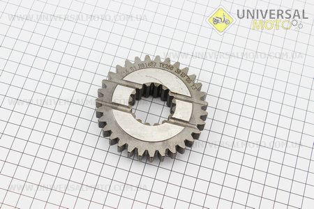 Шестерня човниково-реверсивна Z = 31/31 ТЕ250.361D-05. Китай (Запчастини на мінітрактор Foton / UM6171-V71)