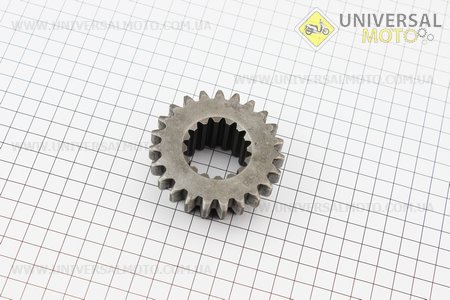 Шестерня 1 и 2 передачи ведомая Z=23/17/16 Foton 244 (TE 300.371-05). Китай (Минитрактор Foton и Минитрактор Jinma / UM6171-V76)