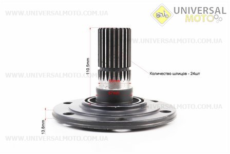 Маточина переднього колеса Foton 354/404. Китай (Запчастини на мінітрактор Foton / UM6172-V39)