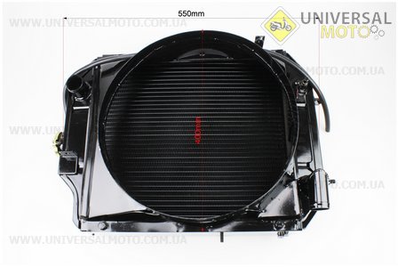 Радіатор L-400; H-550; W-200мм Foton 244, Jinma 244 (TE250.13B.1). Китай (Запчастини на мінітрактор Foton / UM6172-V41)