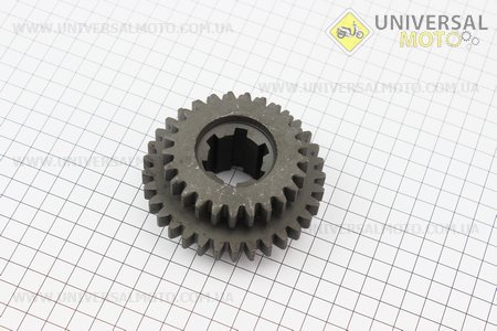 Шестерня 2 и 3 передачи подвижная диаметром 32мм, Z=6/25/33 Xingtai 120/220 (16.37.136). Китай (Минитрактор Xingtai / UM6181-V00)