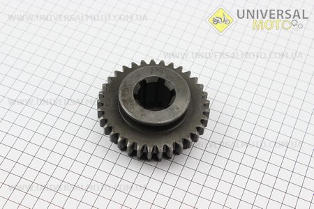 Шестерня 2 и 3 передачи подвижная диаметром 32мм, Z=6/27/33 Xingtai 120/220 (16.37.136). Китай (Минитрактор Xingtai / UM6181-V01)