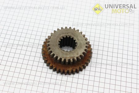 Шестерня 2 і 3 передачі Z = 37/29/16 Xingtai 240/244 (180.37.320). Китай (Запчастини на мінітрактор Xingtai / UM6181-V97)