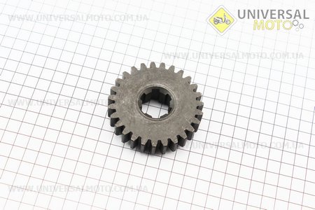 Шестерня 1 передачі Z = 27/6 Xingtai 120 (16.37.305). Китай (Запчастини на мінітрактор Xingtai / UM6182-V07)