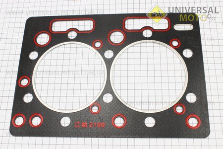 Прокладка головки циліндра під поршень d-100мм TY2100 Xingtai 244 (TY2100.2-16). Китай (Запчастини на мінітрактор Xingtai / UM6182-V64)