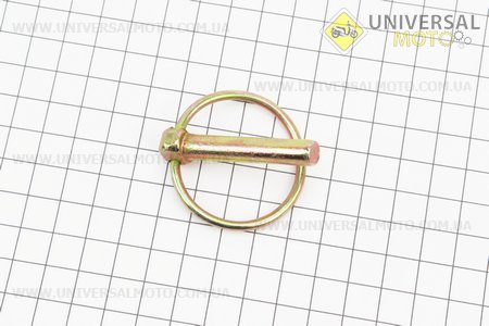 Палець причіпний сережки D = 7,5 мм Xingtai 120. Китай (Запчастини на мінітрактор Xingtai / UM6182-V86)