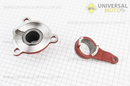 Важіль вичавного підшипнику + опора Xingtai 24B, Shifeng 244, Taishan 24 (12.21.113). Китай (Запчастини на мінітрактор Xingtai / UM6190-V29)