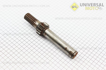 Вал відбору потужності L = 195мм, Z = 15/14 Jinma 200/204/240/244 (184II.37.340). Китай (Запчастини на мінітрактор Jinma / UM6200-V13)