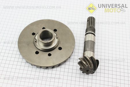 Шестерні конічні переднього мосту, що веде Z = 8/15 + відома Z = 30 комплект Jinma 244. Китай (Запчастини на мінітрактор Jinma / UM6200-V49)