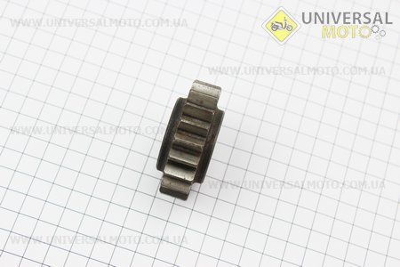 Шестерня валу відбору потужності Z = 15/20 Jinma 200/204/240/244 (184.37.403-1). Китай (Запчастини на мінітрактор Jinma / UM6201-V39)